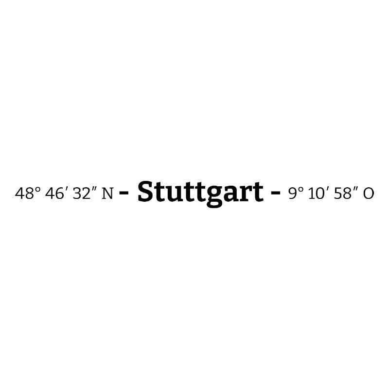 Coordinates Stuttgart