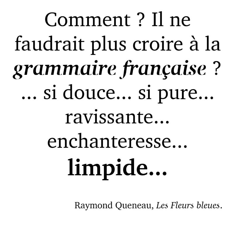 Queneau-Grammaire