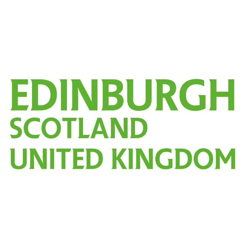 Edinburgh – Scotland Textdesign