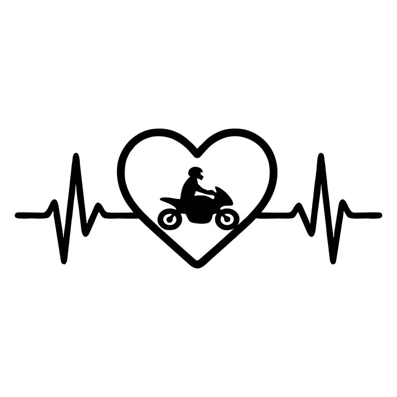 Motorrad Herz Biker