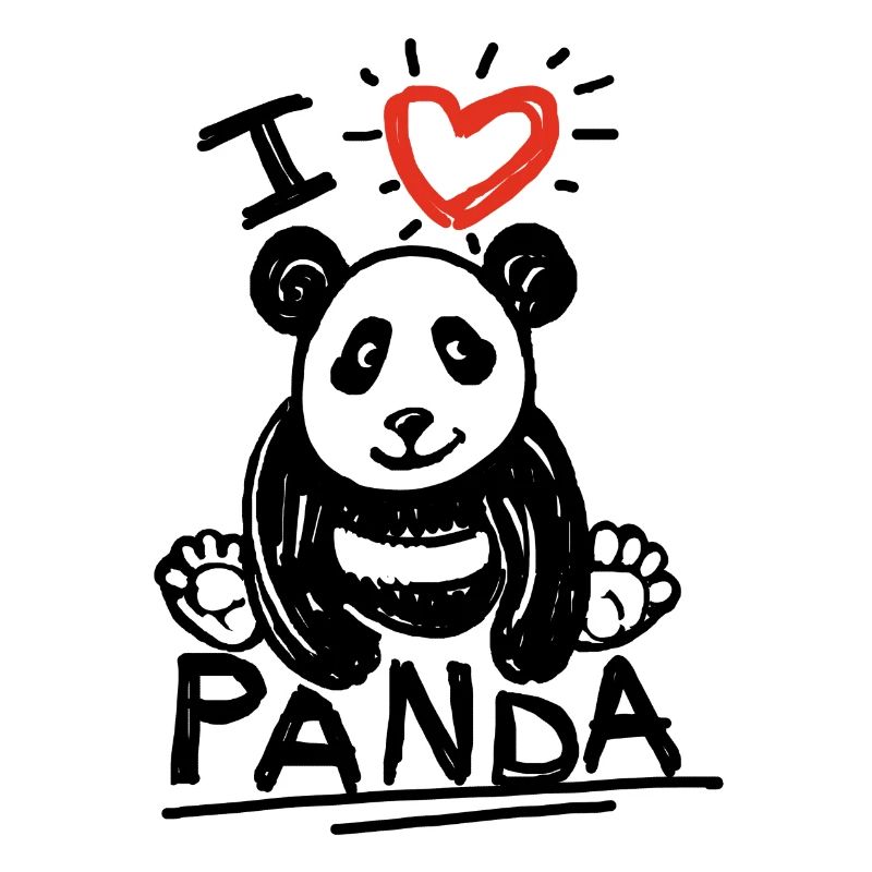 bébé panda assis