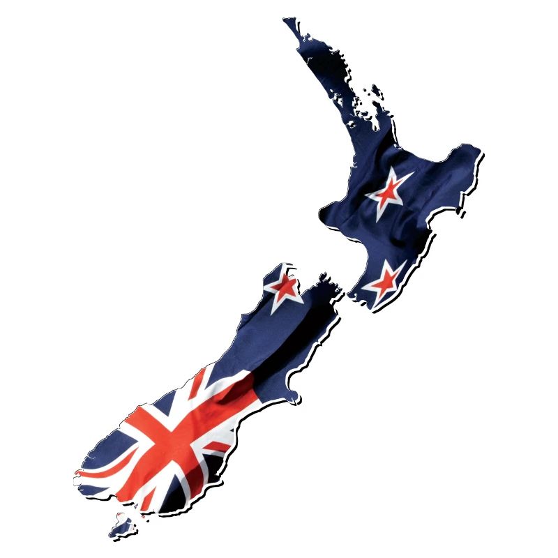 Echte Neuseeland Flagge – Flag Map