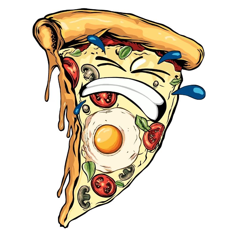 pizza hard humor soufrance difficult teeth drawing