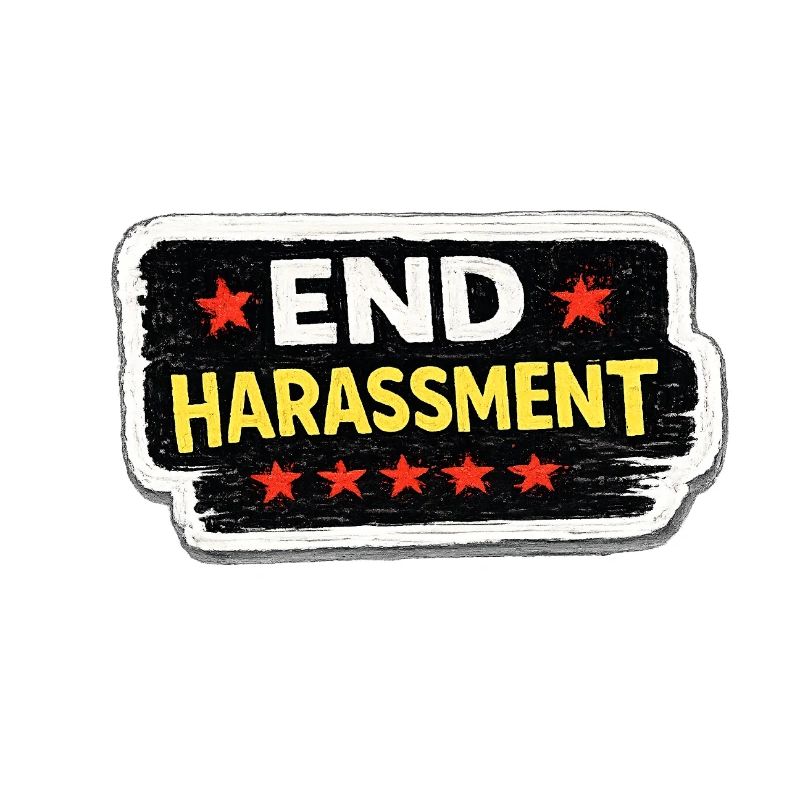 End Harassment Awareness Activist Sticker