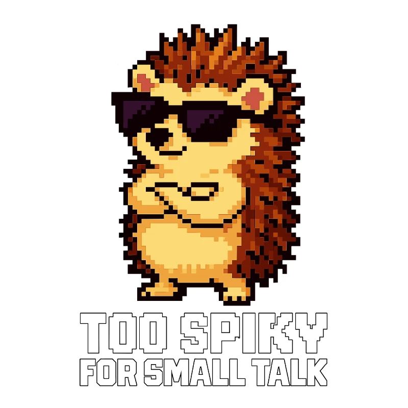 Too Spiky for Small Talk – Hedgehog with Attitude