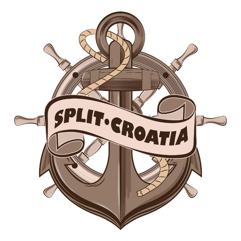 Split Croatie Conception d’ancre d’été nautique