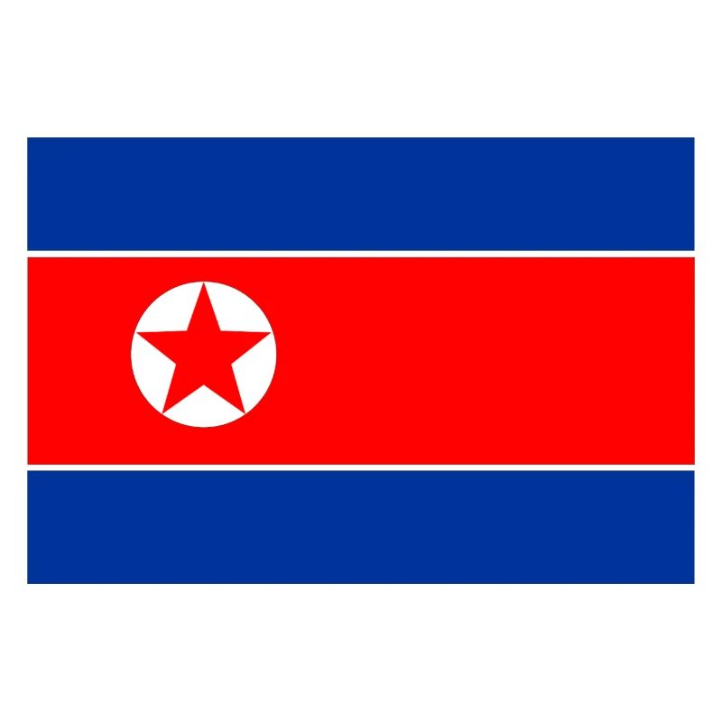 Drapeau du logo de la Corée du Nord Drapeau nord-coréen