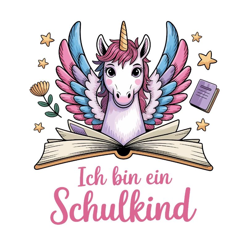 Einschulung Einhorn - Ich bin ein Schulkind