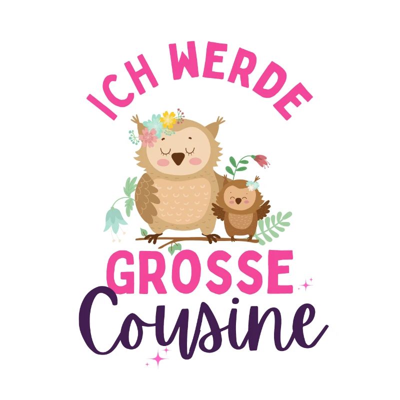Ich werde Große Cousine 2024 Loading Eulen Herz