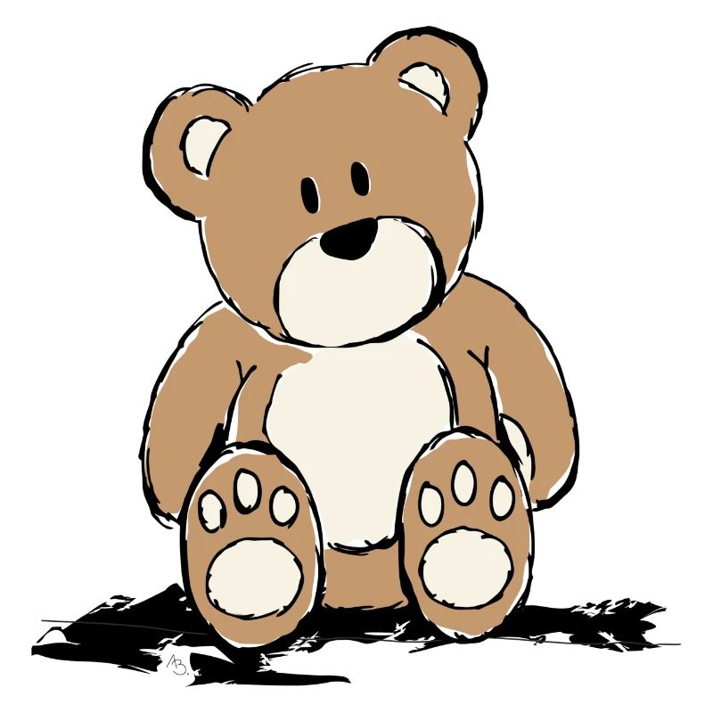 Teddy sitzend