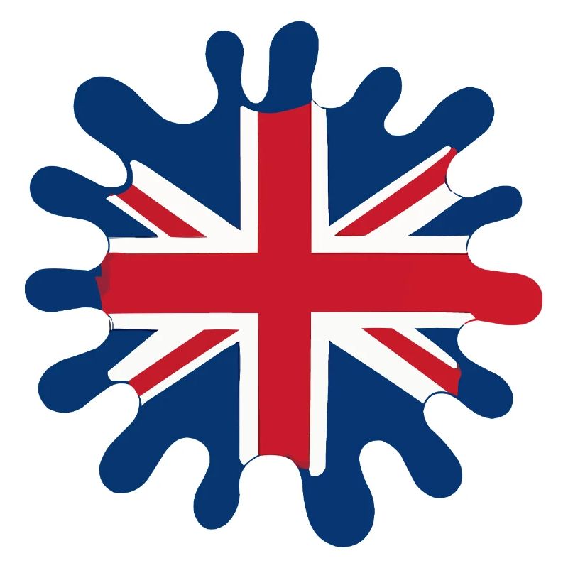 England Flag Blobs