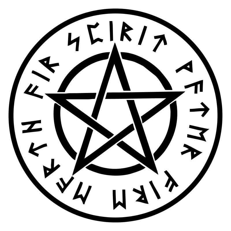 Pentagram, pentacle, rune, runen, symbole, zeichen
