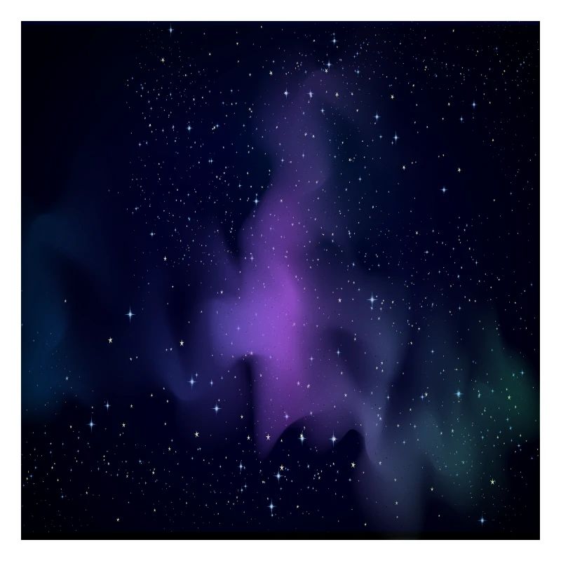 Galaxy pattern with stars and black background