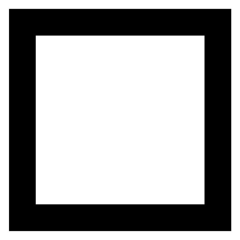 Rettangolo icona quadrato