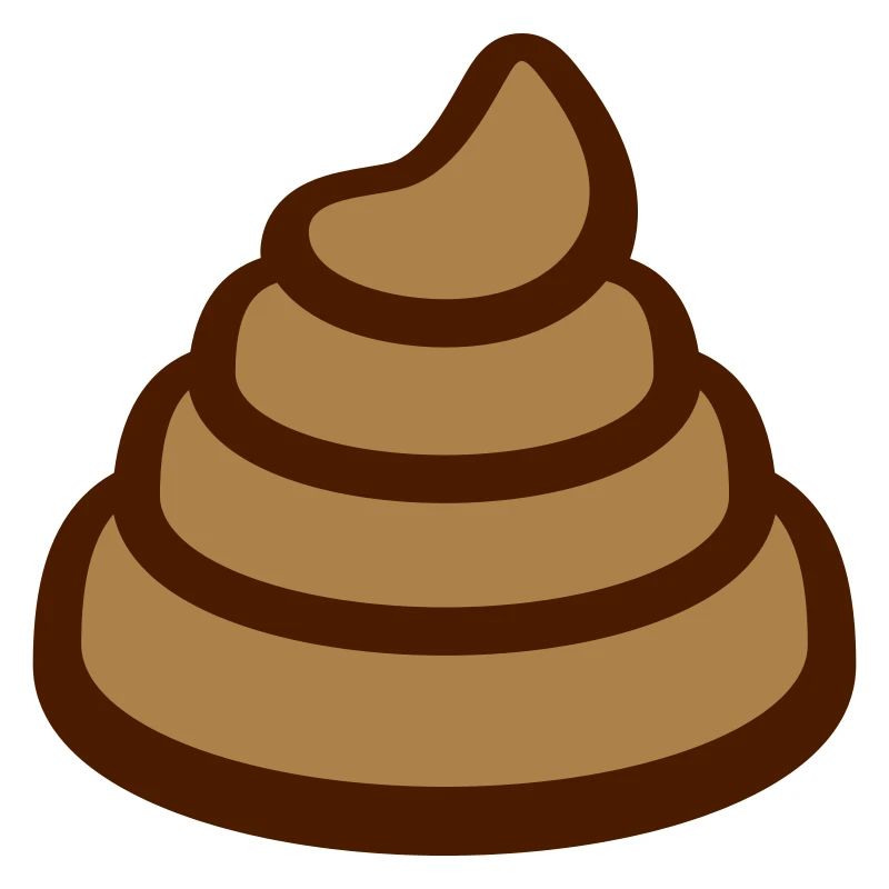 Grande mucchio di cacca disgustoso