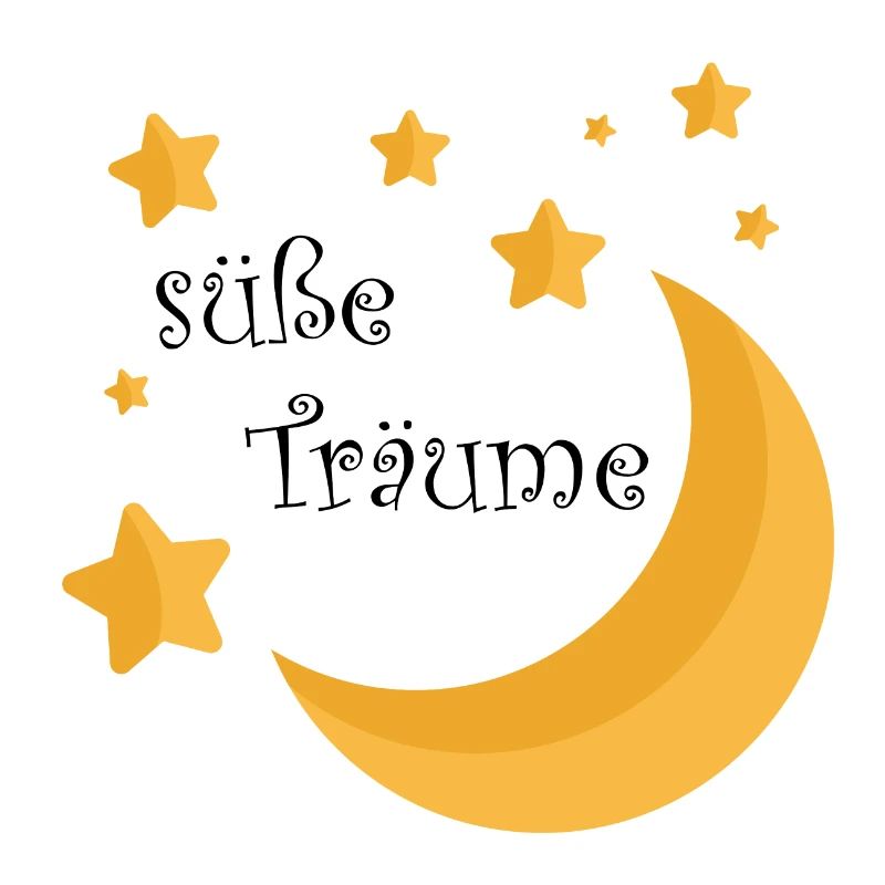 Süsse Träume, erholsame Nacht. Traum wird wahr