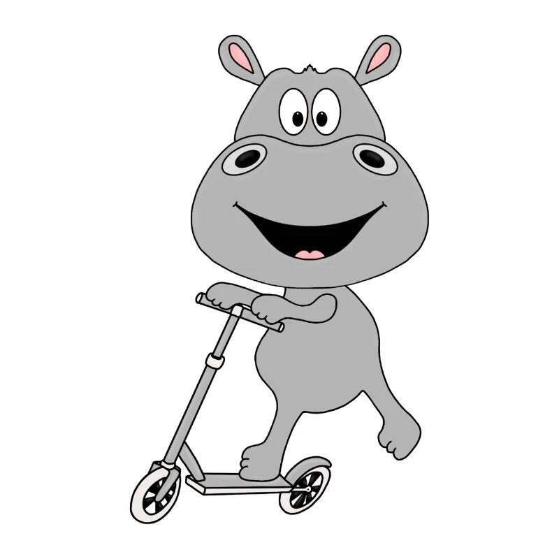 NILPFERD - HIPPO - FLUSSPFERD - ROLLER - TIER