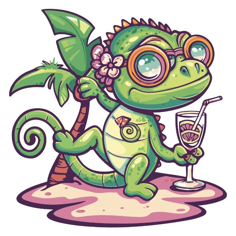 Chameleon Summer Vacation