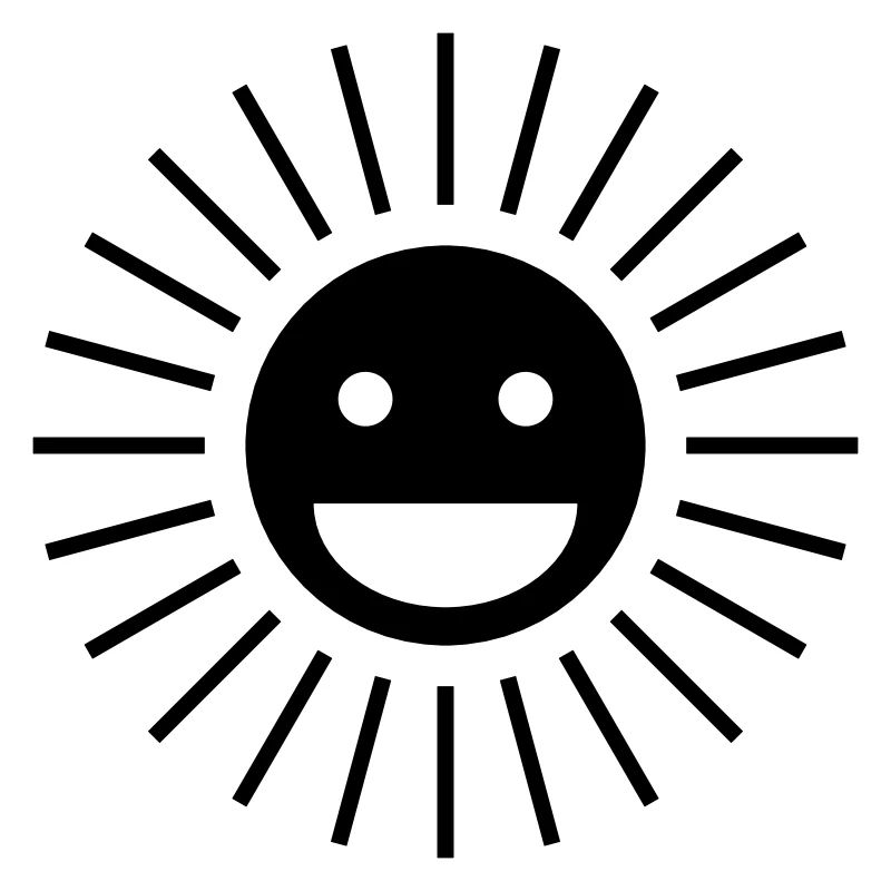 Soleil heureux | Conception de visage de soleil heureux