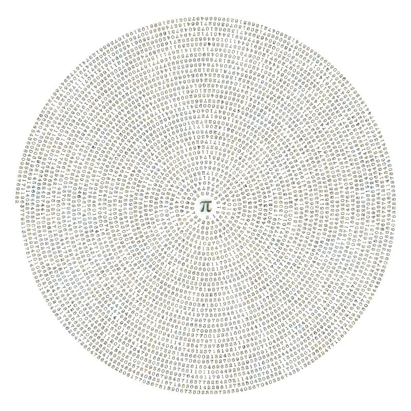 Pi mathematics gift math spiral circle irrational