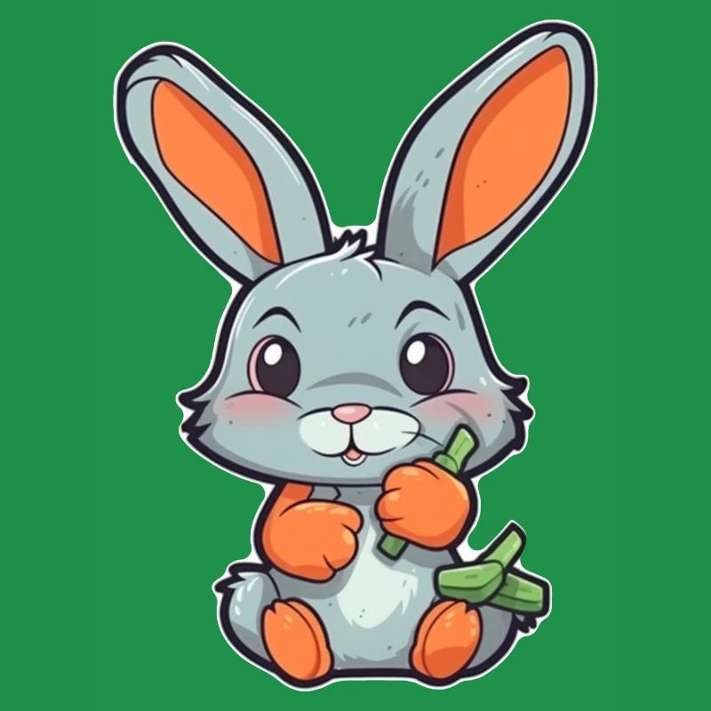 Lapin mignon pour tous les âges - conception de dessins animés