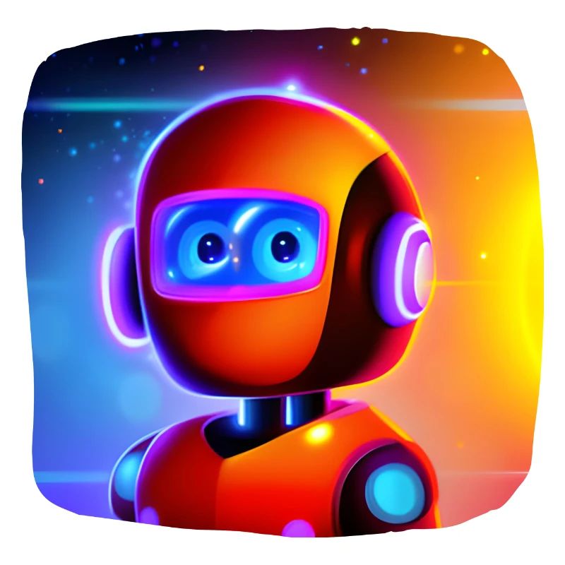 Copain robot amical dans l’espace