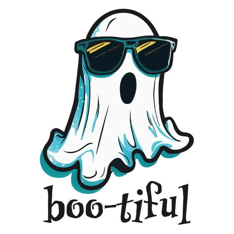 Boo-tiful Bootiful Ghost avec des lunettes de soleil