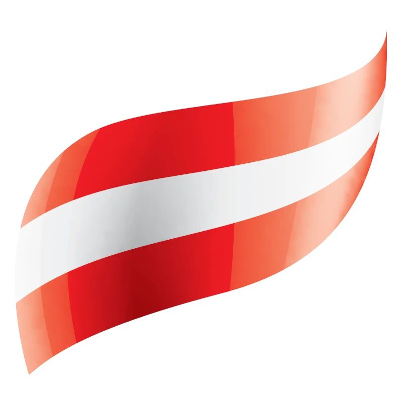 Le drapeau autrichien agité