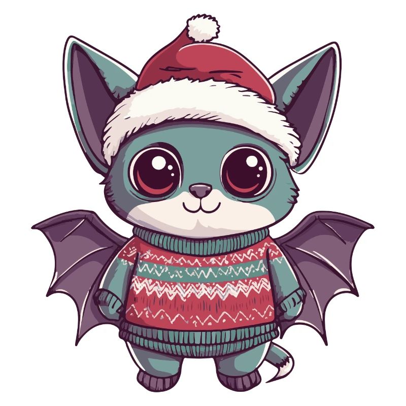 Bande dessinée de Noël chauve-souris