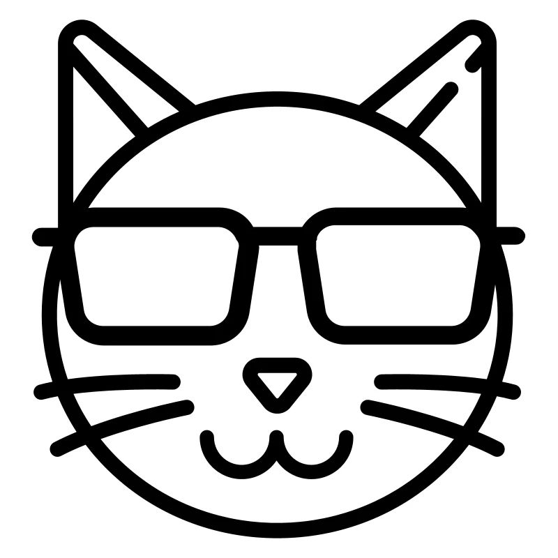 Cool Cat - Katze mit Sonnenbrille