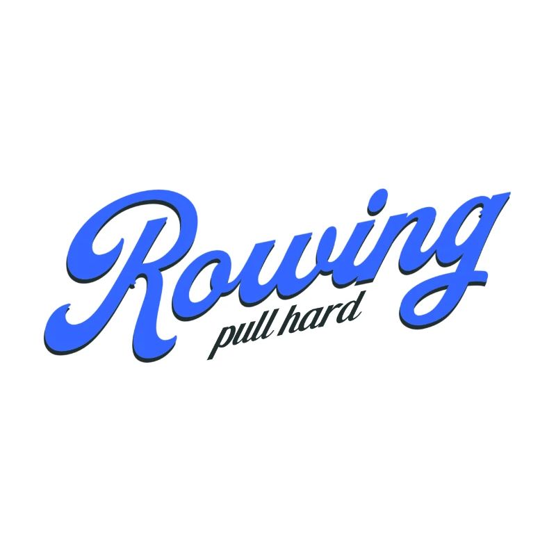 Rowing Pull Hard Rudern Ruderer Ruderin
