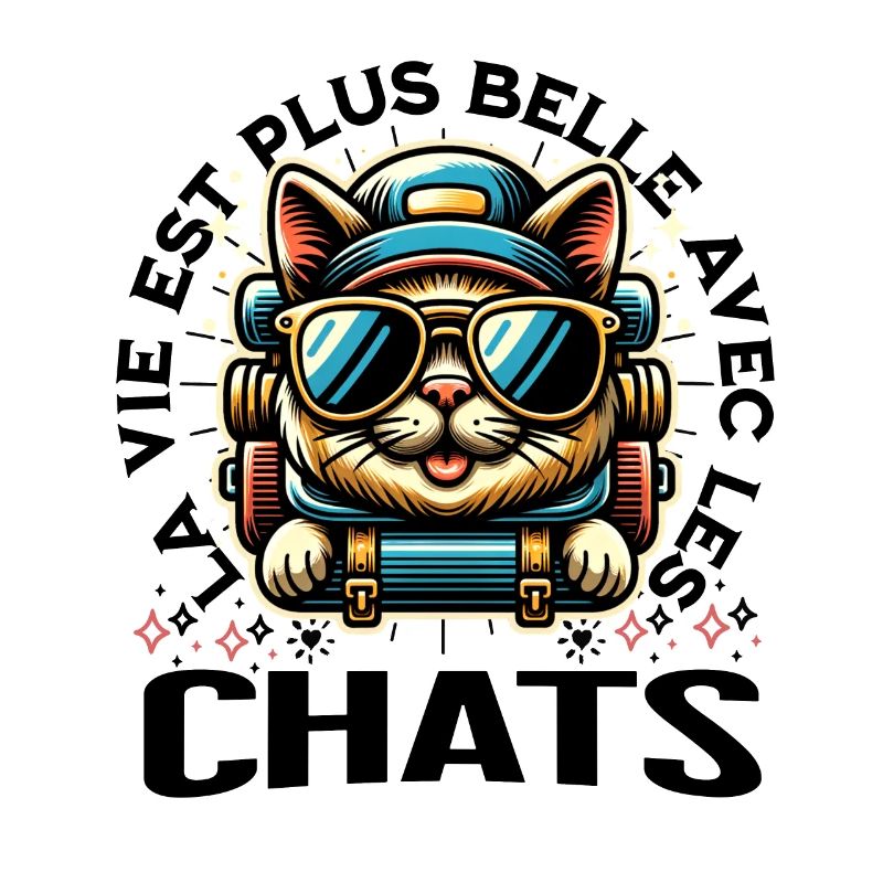 Cool Chat La Vie Est Plus Belle Avec Les Chats