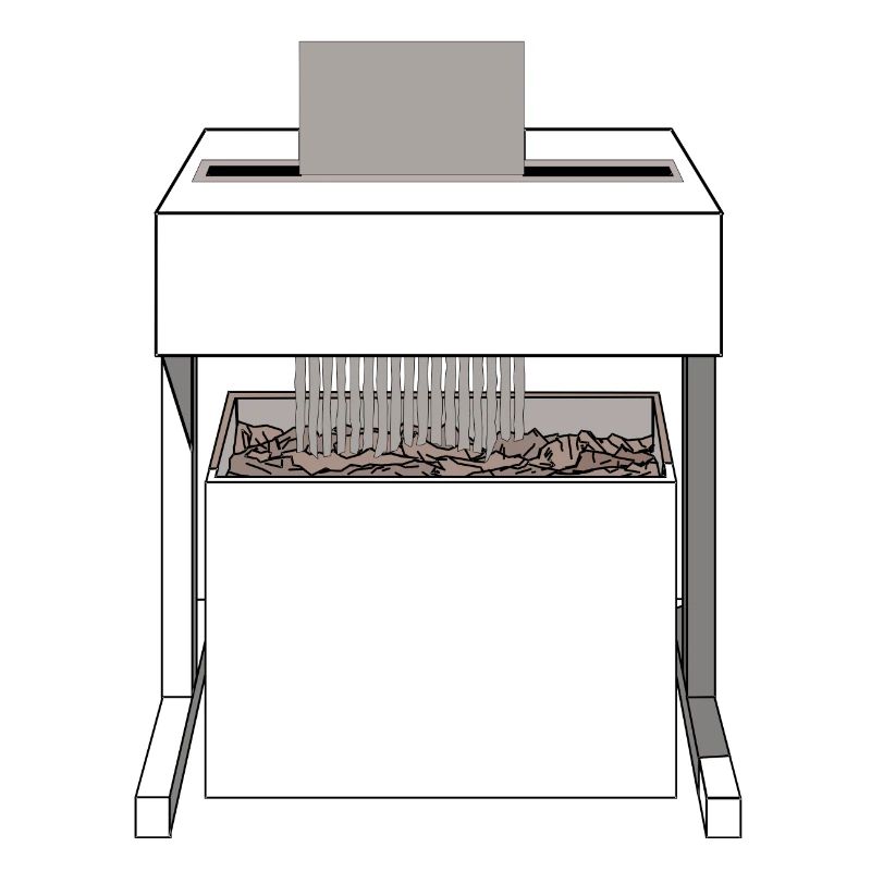 travail de bureau machine à papier déchiqueteuse idée cadeau