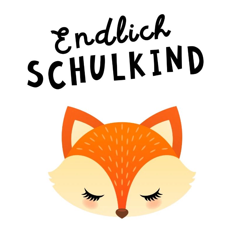 Endlich Schulkind Fuchs Schule Einschulung