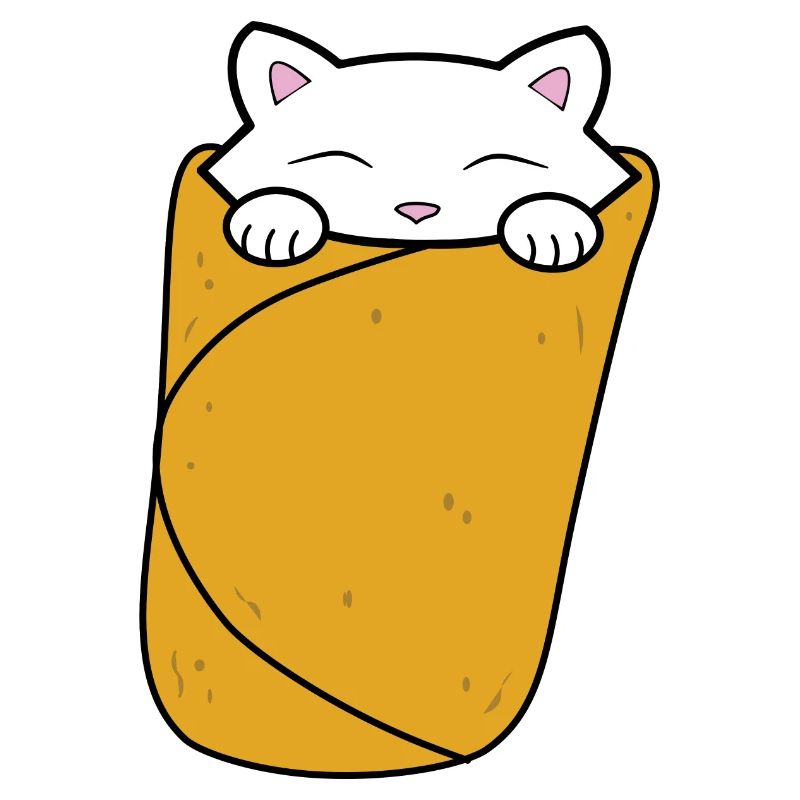 Purrito, burrito de chat mignon.