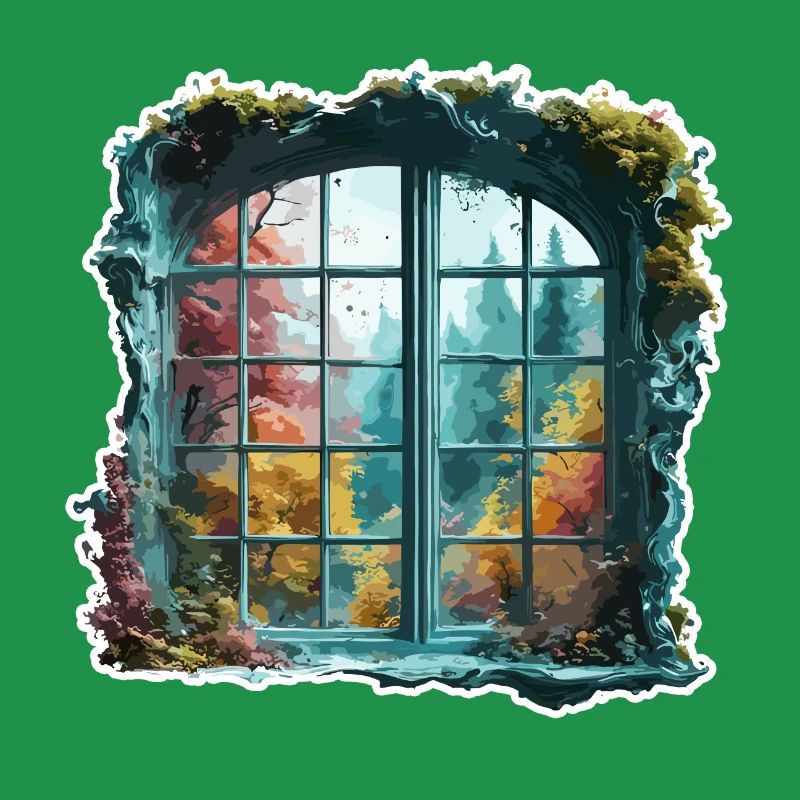 Window in the Forest / Trees / View / Wilderness