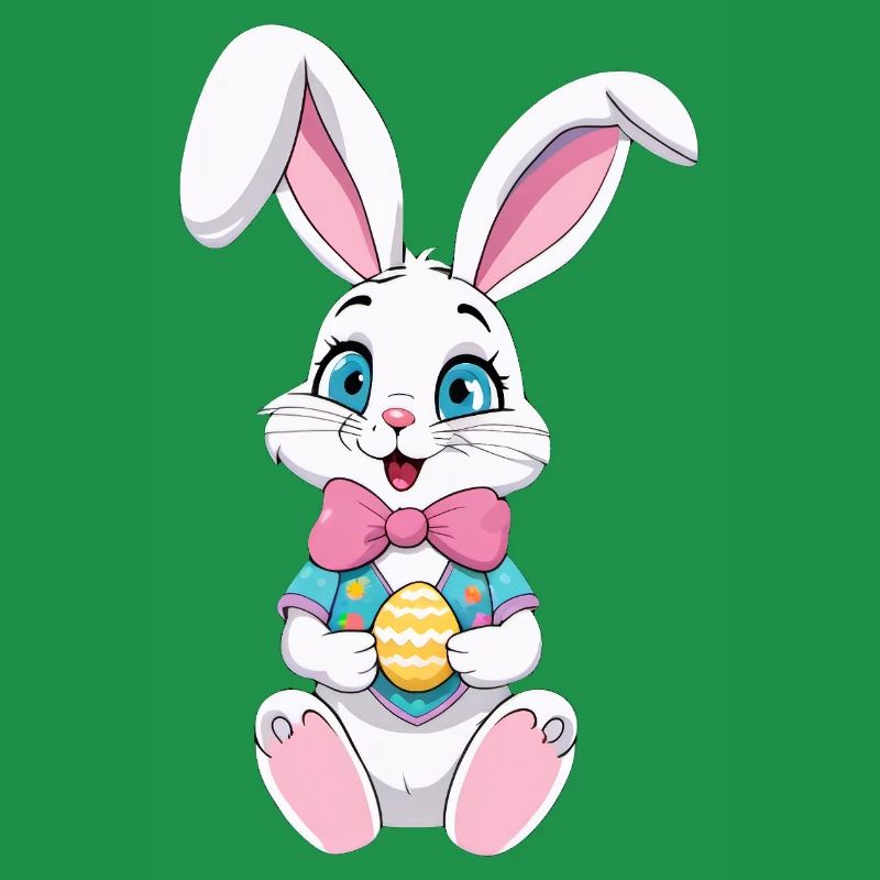 Easter bunny with Easter eggs