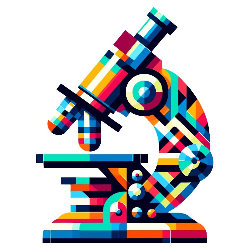 Science Microscope: Artistic Laboratory Tool