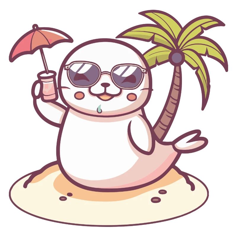 Robbe Sommer Strand Comic