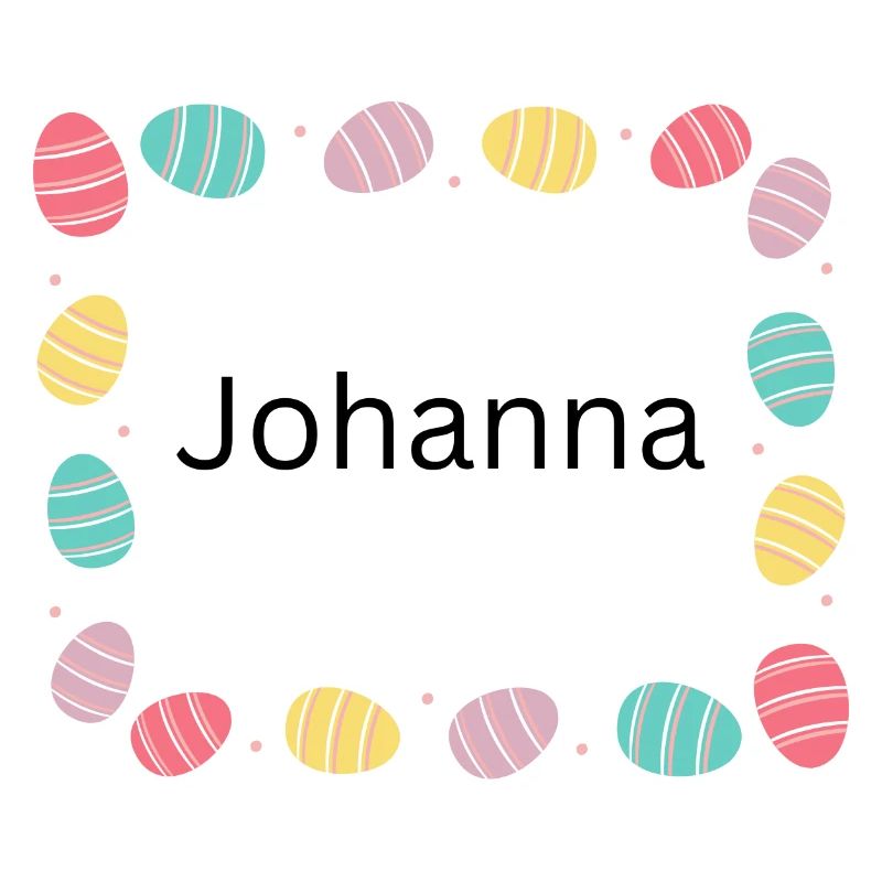 Pastel Egg Frame Pattern Johanna