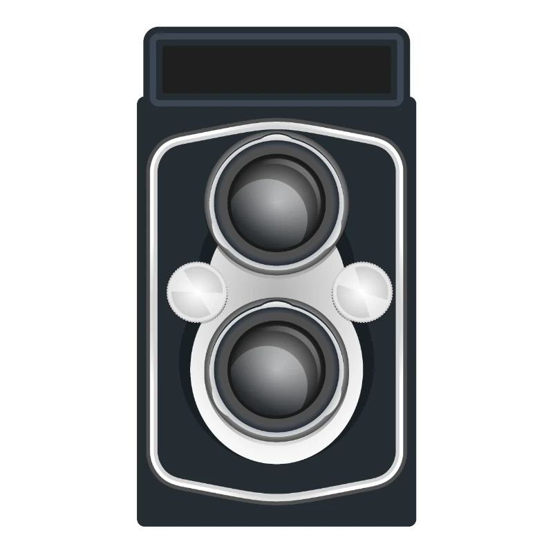 Caméra reflex à double objectif propre