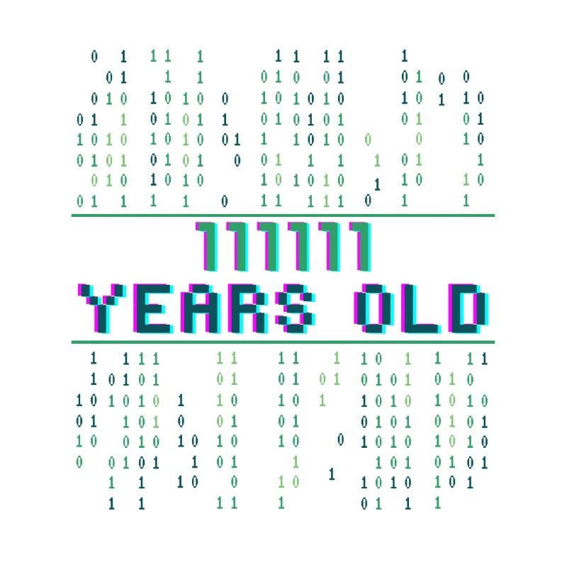 63. Geburtstag 63 Jahre alt Binärcode Coder