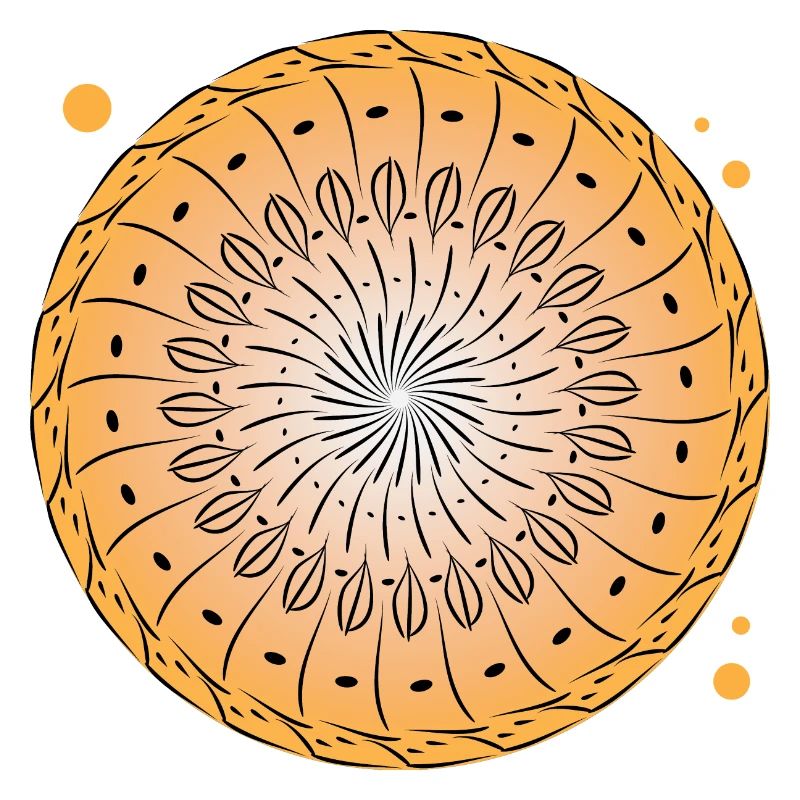 Rotating pattern circle