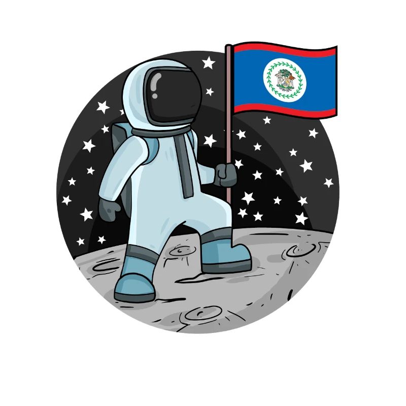 Astronaut Flag Belize