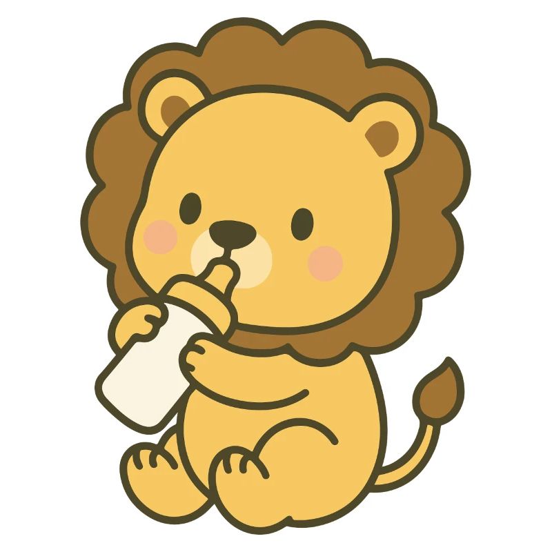Milk King Cub - Bébé Lion avec Biberon