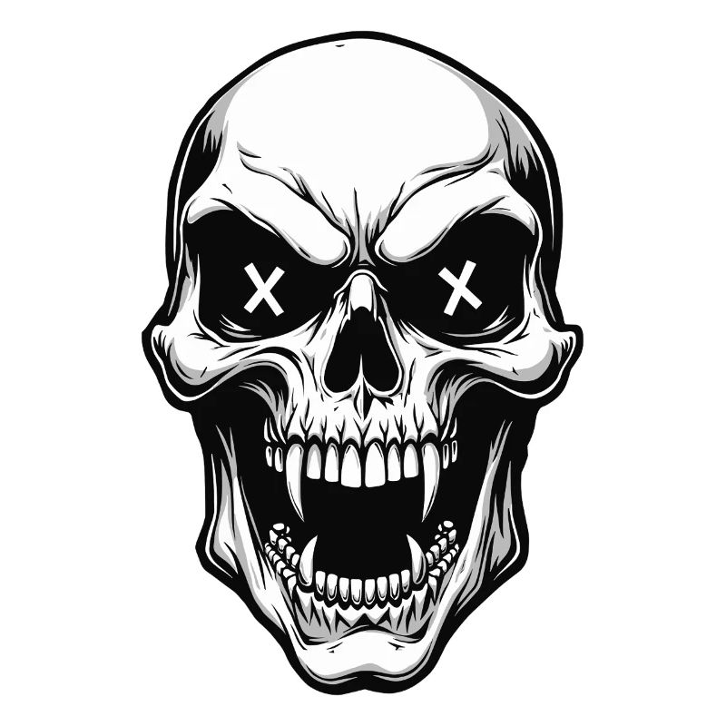 Vampire Skull Skull X Eyes Horror