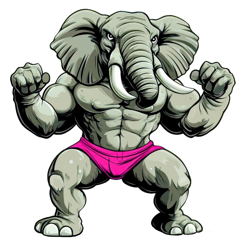 Starker Elefant