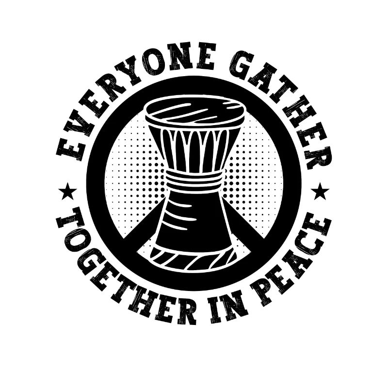 Everyone Gather Together Percussion Djembe Player