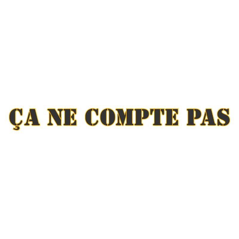 ÇA NE COMPTE PAS