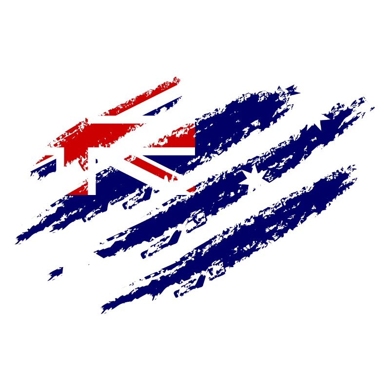 Australia Flag Scratch Claws Cut Down Under